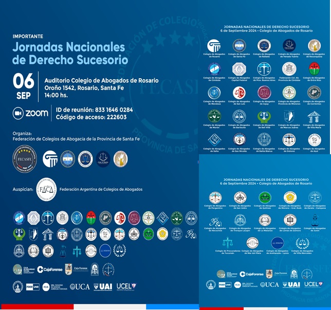 JORNADAS NACIONALES DE DERECHO SUCESORIO - 06/09/2024